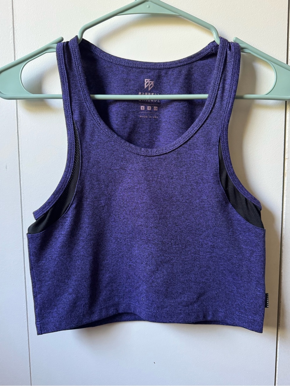 Barbell brigade cropped tank top